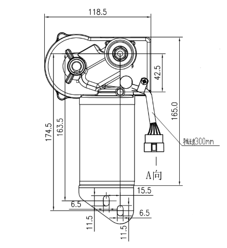 ZD2850叉裝機(jī)頂刮電機(jī)（內(nèi)置連桿）