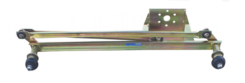 Channel steel along scraping linkage